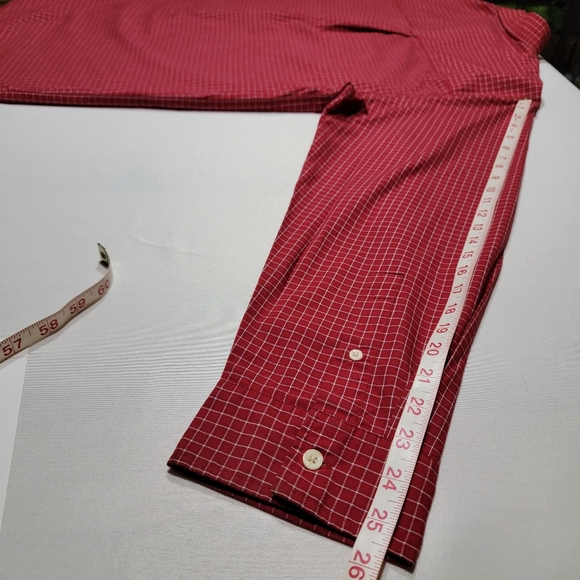 Chaps Easy Care Red & White Button Down Shirt Men's Size XXL - Picture 6 of 15